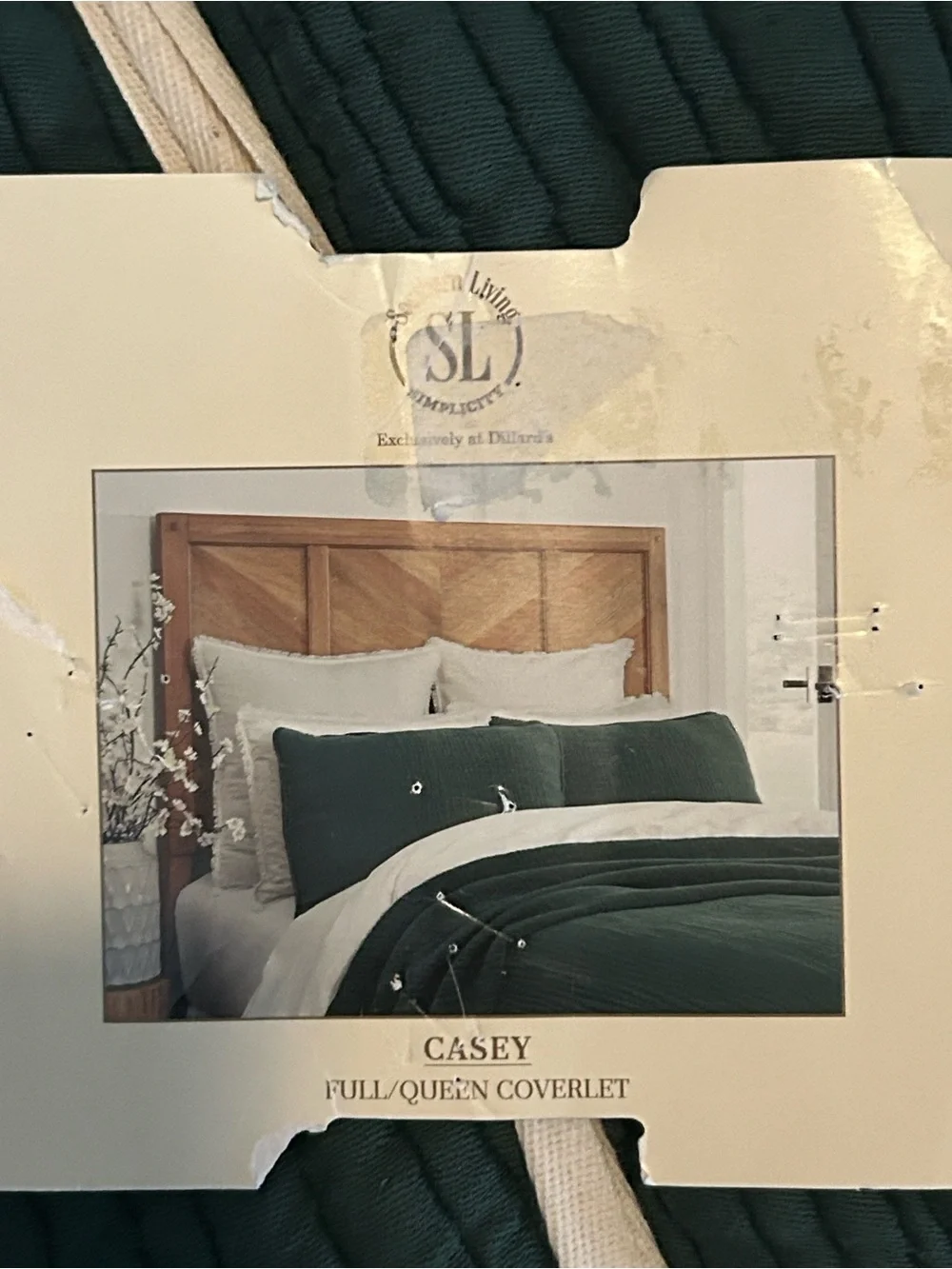 Southern Living Simplicity Collection Casey Quilted Reversible Queen Coverelet